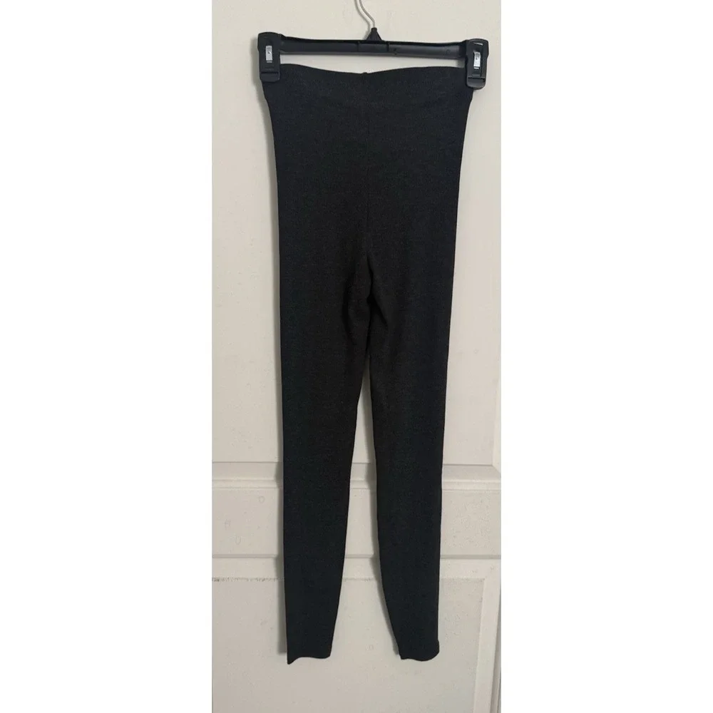 NWT Fabletics Knit 7/8 Leggings ultra high waisted dark gray lounge size XS